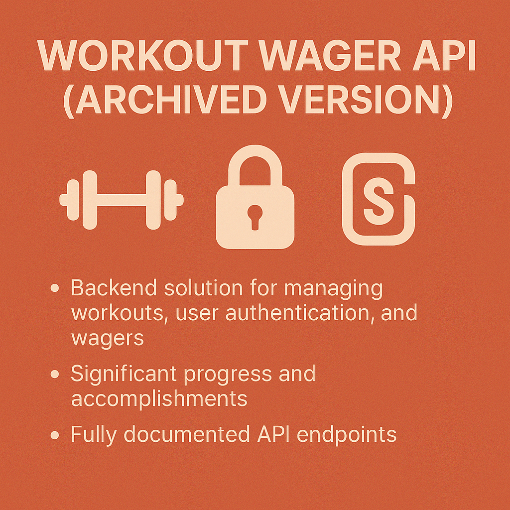 Workout Wager API